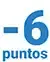 pérdida de 6 puntos